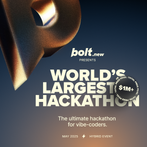 World’s Largest Hackathon presented by Bolt: Build with AI for a shot at some of the $1M+ in prizes. - Devpost