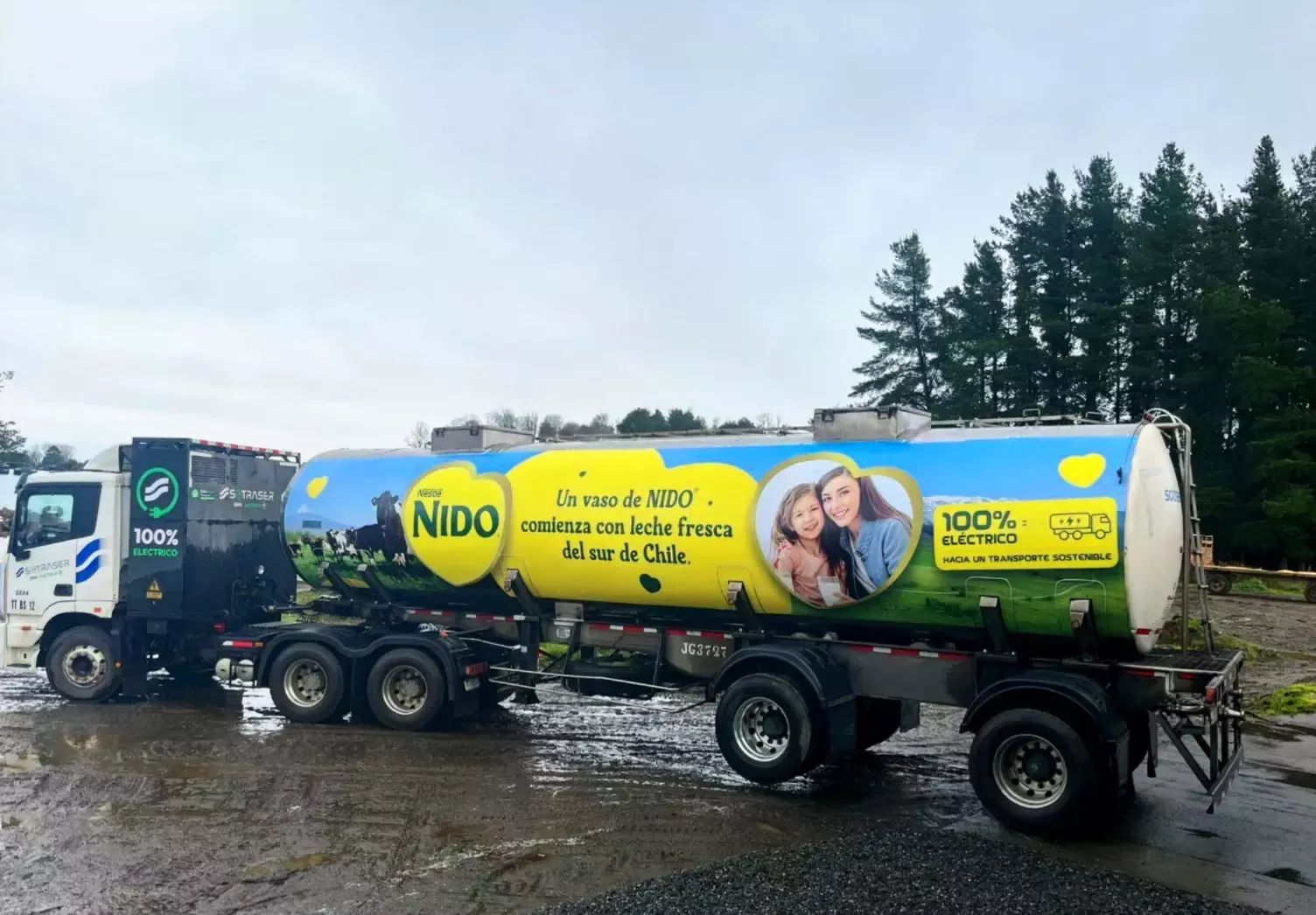 Nestlé Chile pone en marcha camión eléctrico con biogás